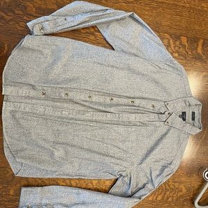 J. Crew gray button down large